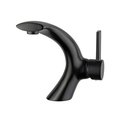 Comfortcorrect 2 x 4 x 7.3 in. Bilbao Single Handle Bathroom Vanity Faucet, New Black CO2528712